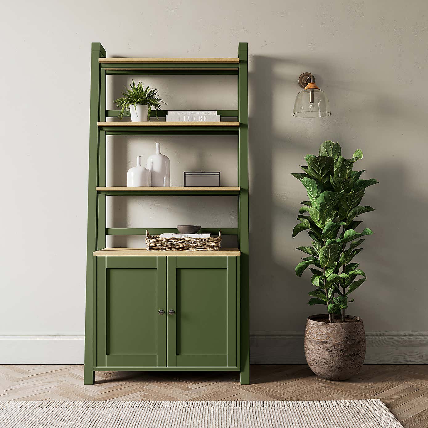 Olney Storage Ladder Shelf Stone