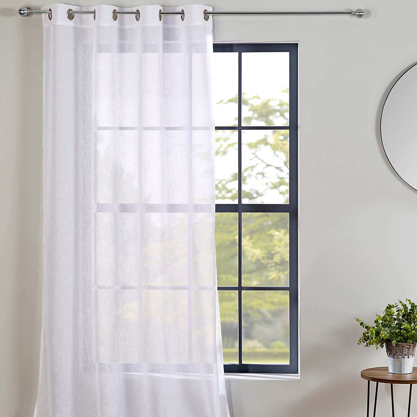 Boucle Eyelet Single Voile Panel