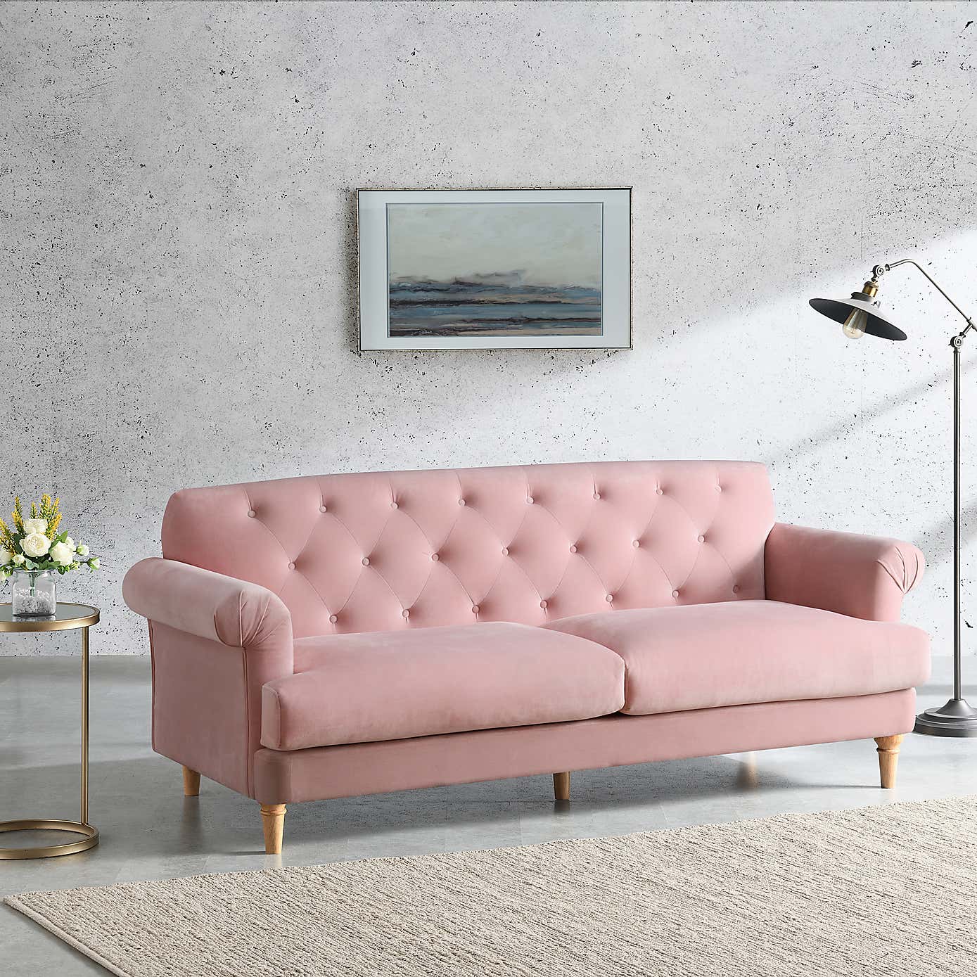 Jazz Velvet 3 Seater Sofa