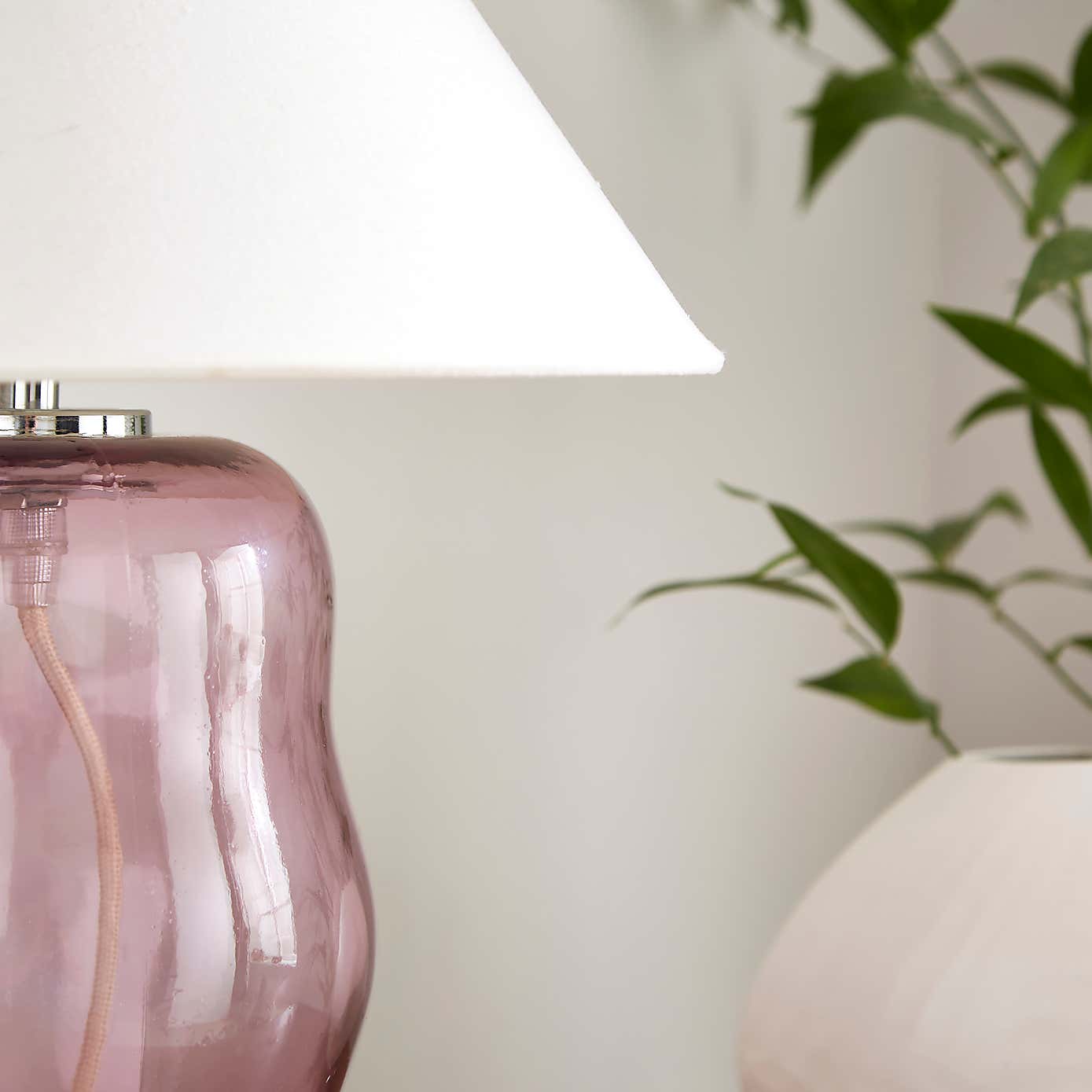 Phoebe Abstract Glass Table Lamp