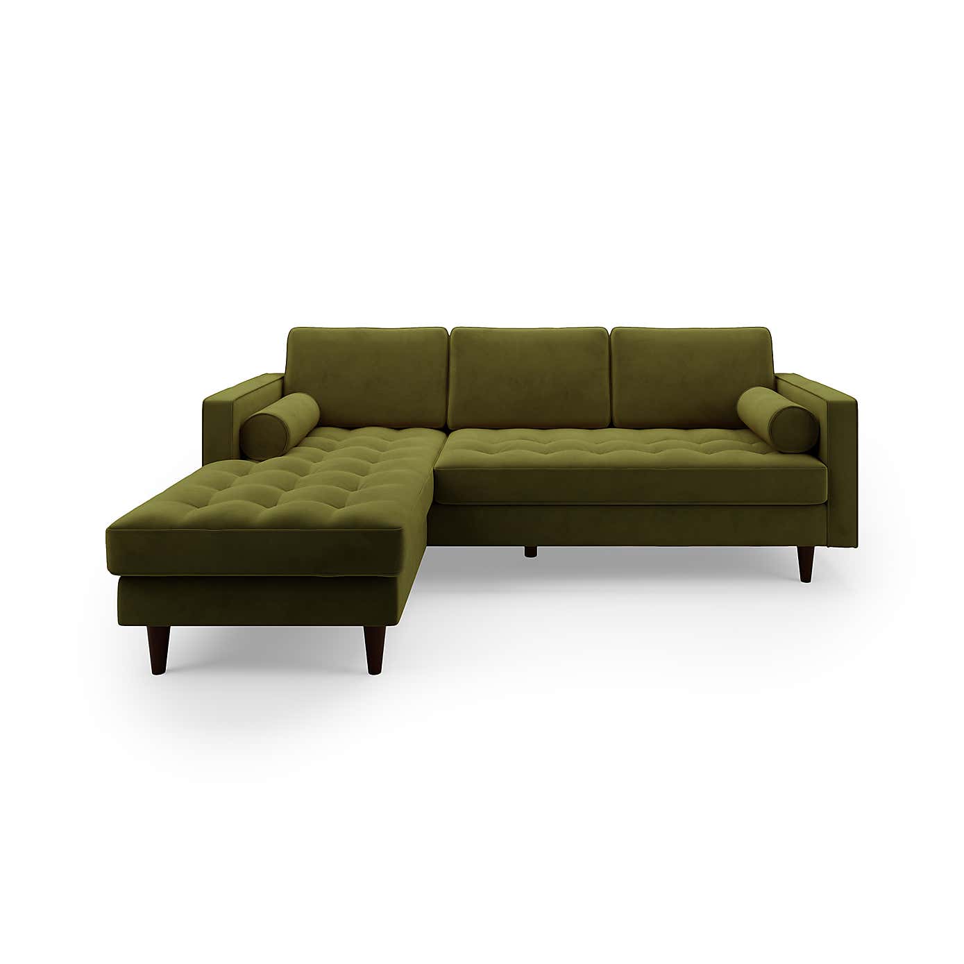 Zoe Velvet Left Hand Corner Sofa