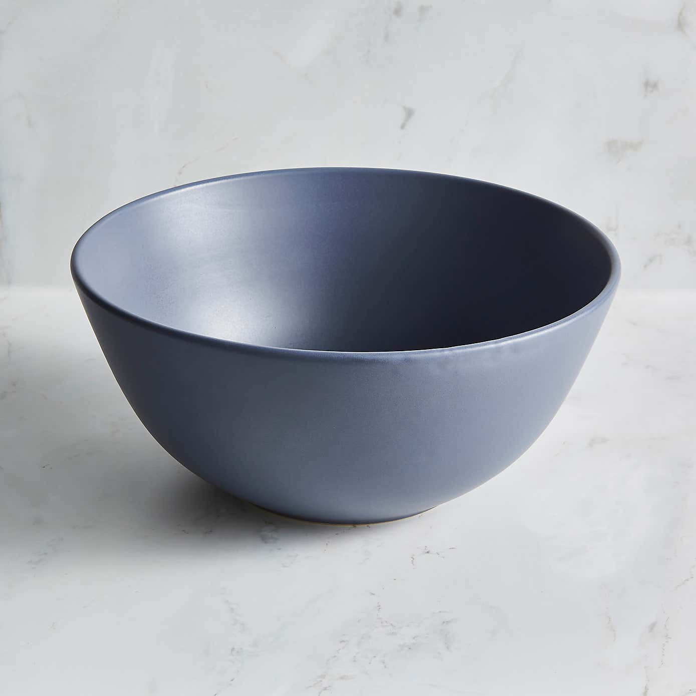 Stoneware Salad Bowl, Blue