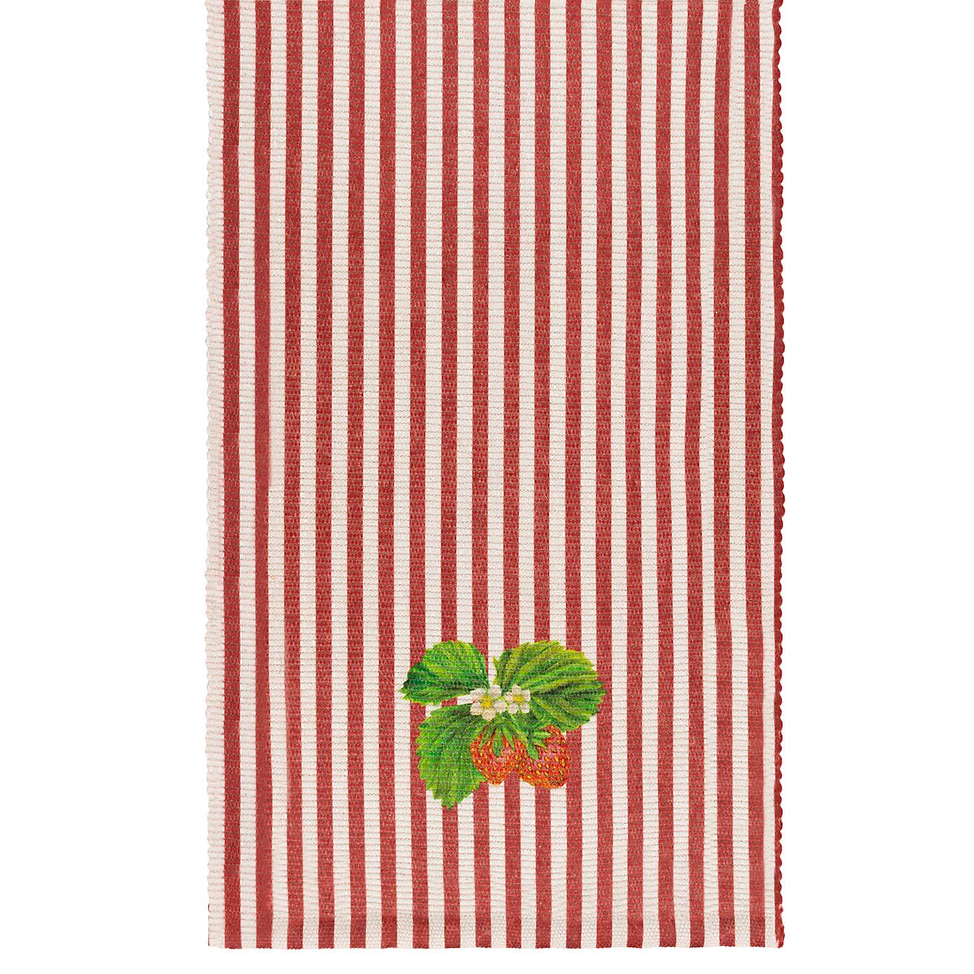 Wylder Strawberry Stripes Candy Cane Table Runner