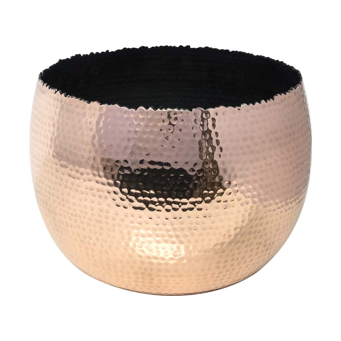 Hammered Bowl Plant Pot