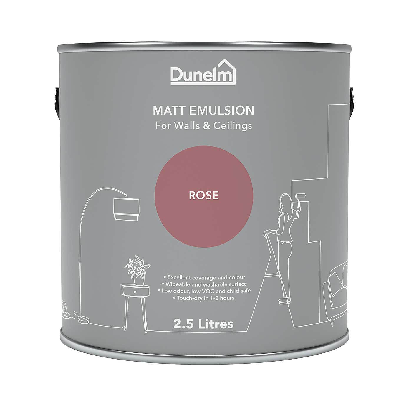 Dunelm Rose Matt Emulsion Paint
