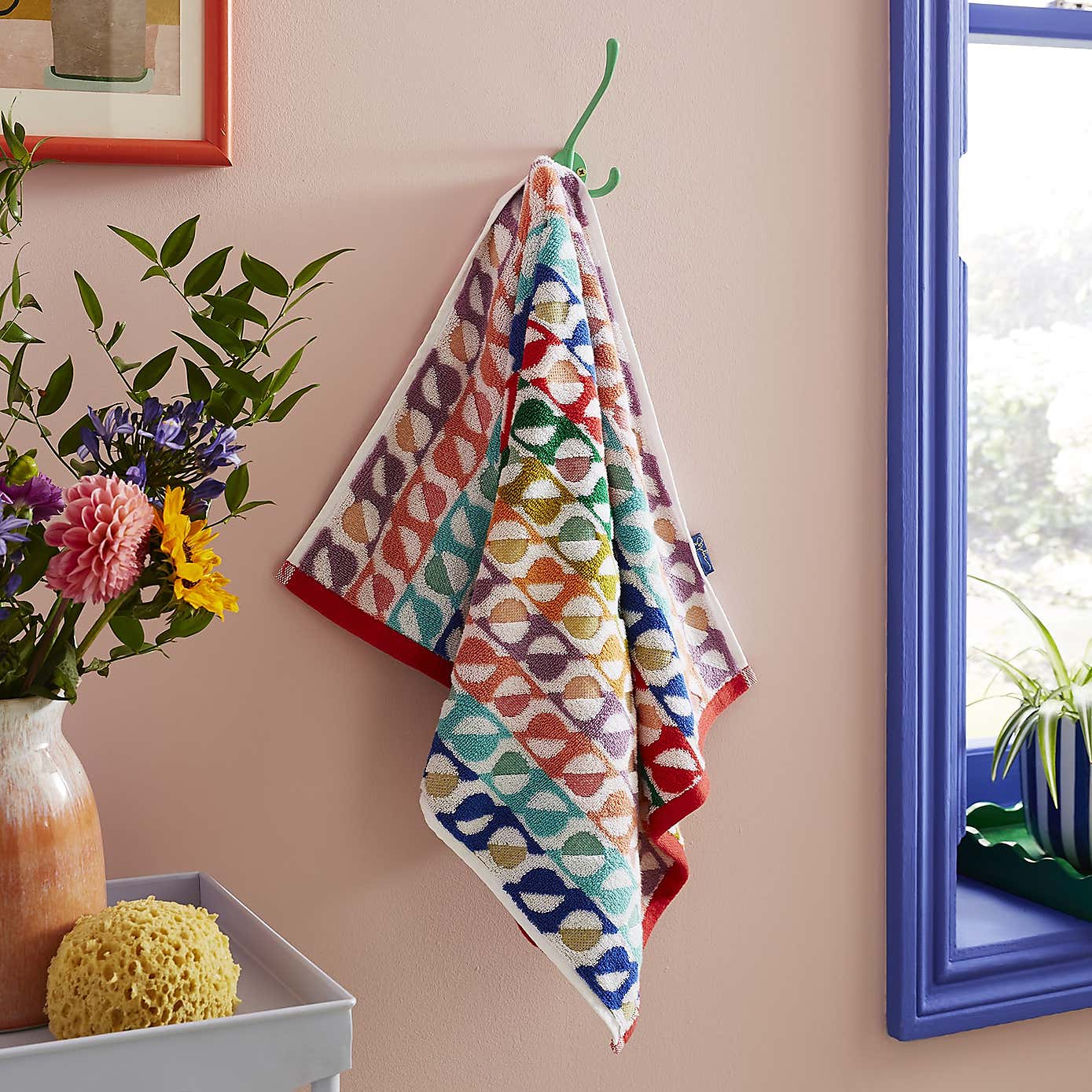 Sophie Robinson Rock Candy Geo Cotton Towel