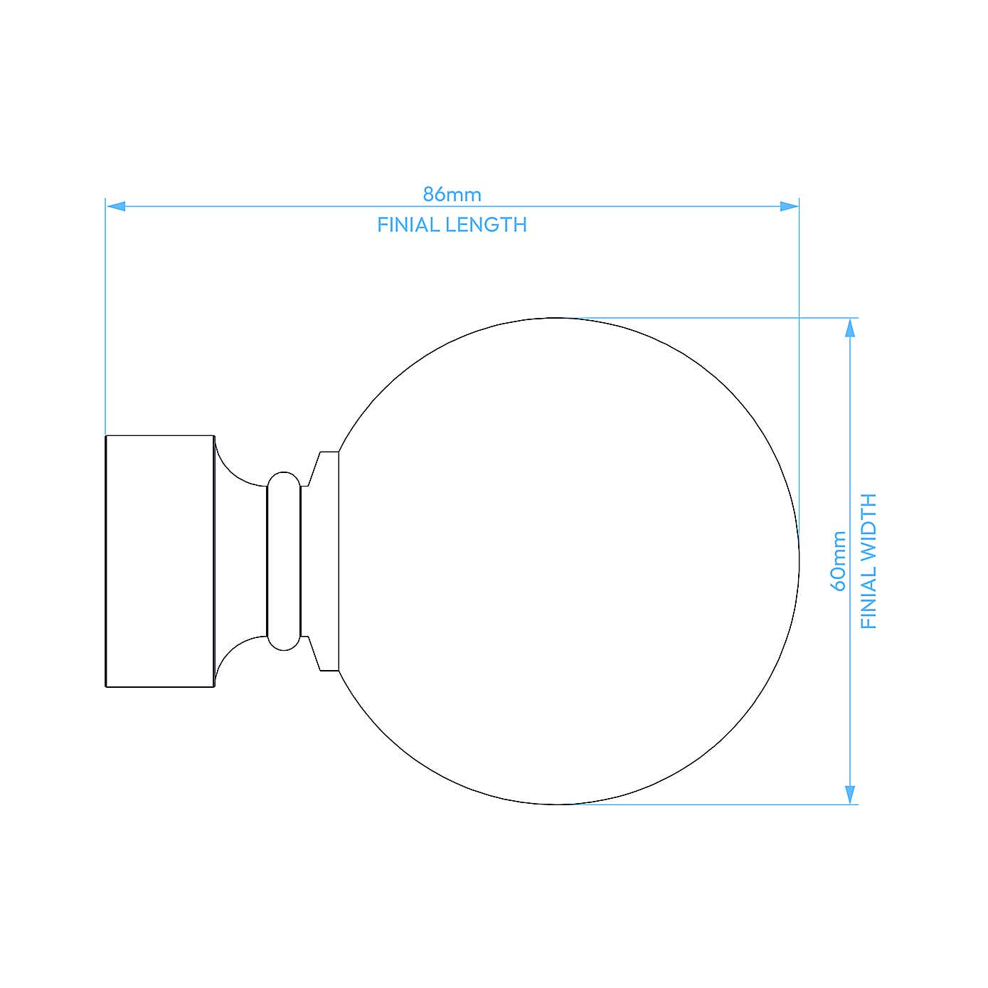 Ashton Metal Curtain Pole