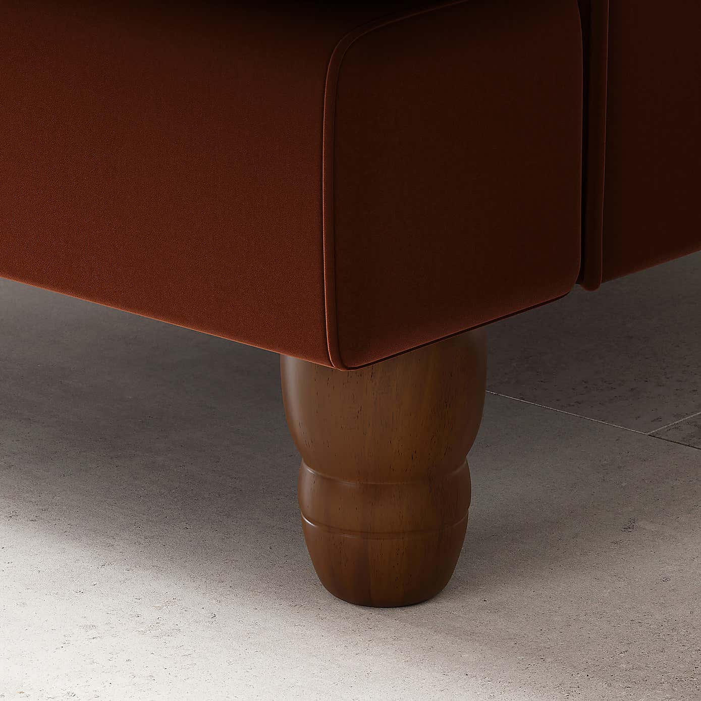 Beatrice Matte Velvet Snuggle Chair