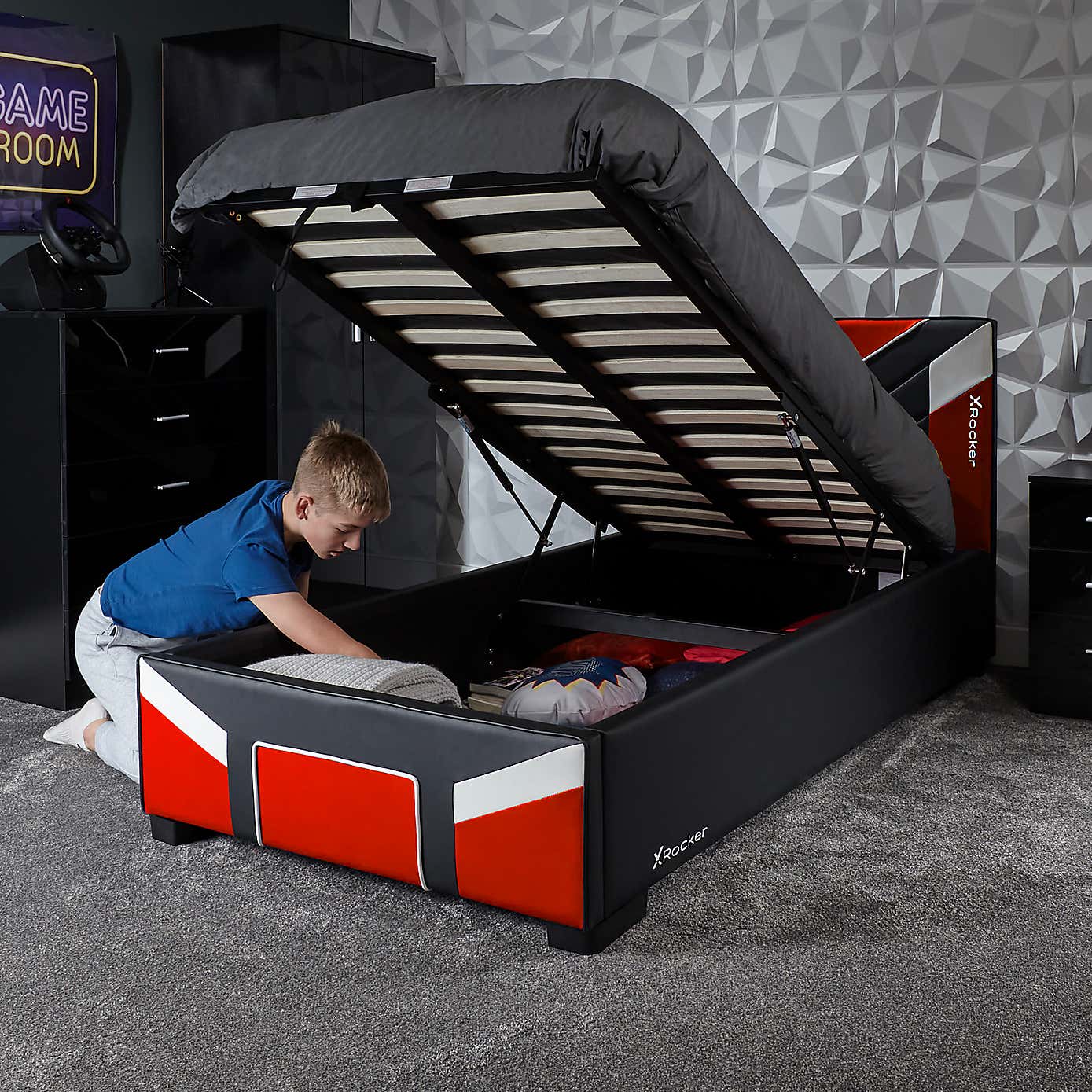 X Rocker Cerberus MKII Ottoman Bed