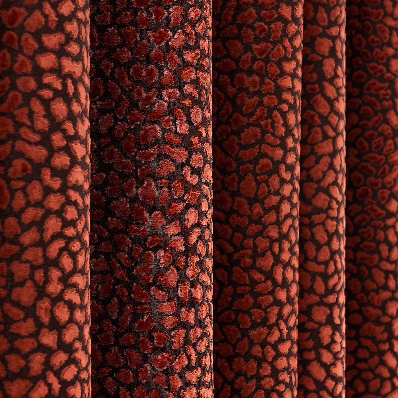 Animal Cut Velvet Eyelet Curtains