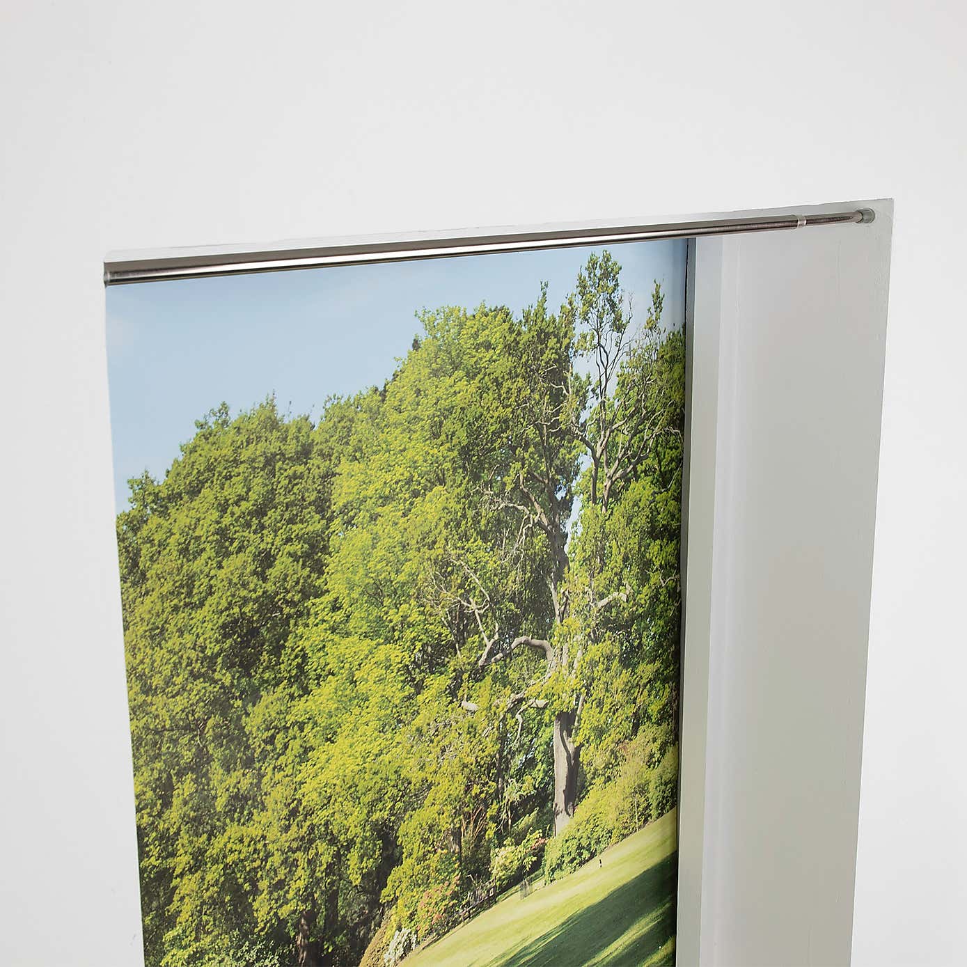 Satin Silver Extendable Tension Rod