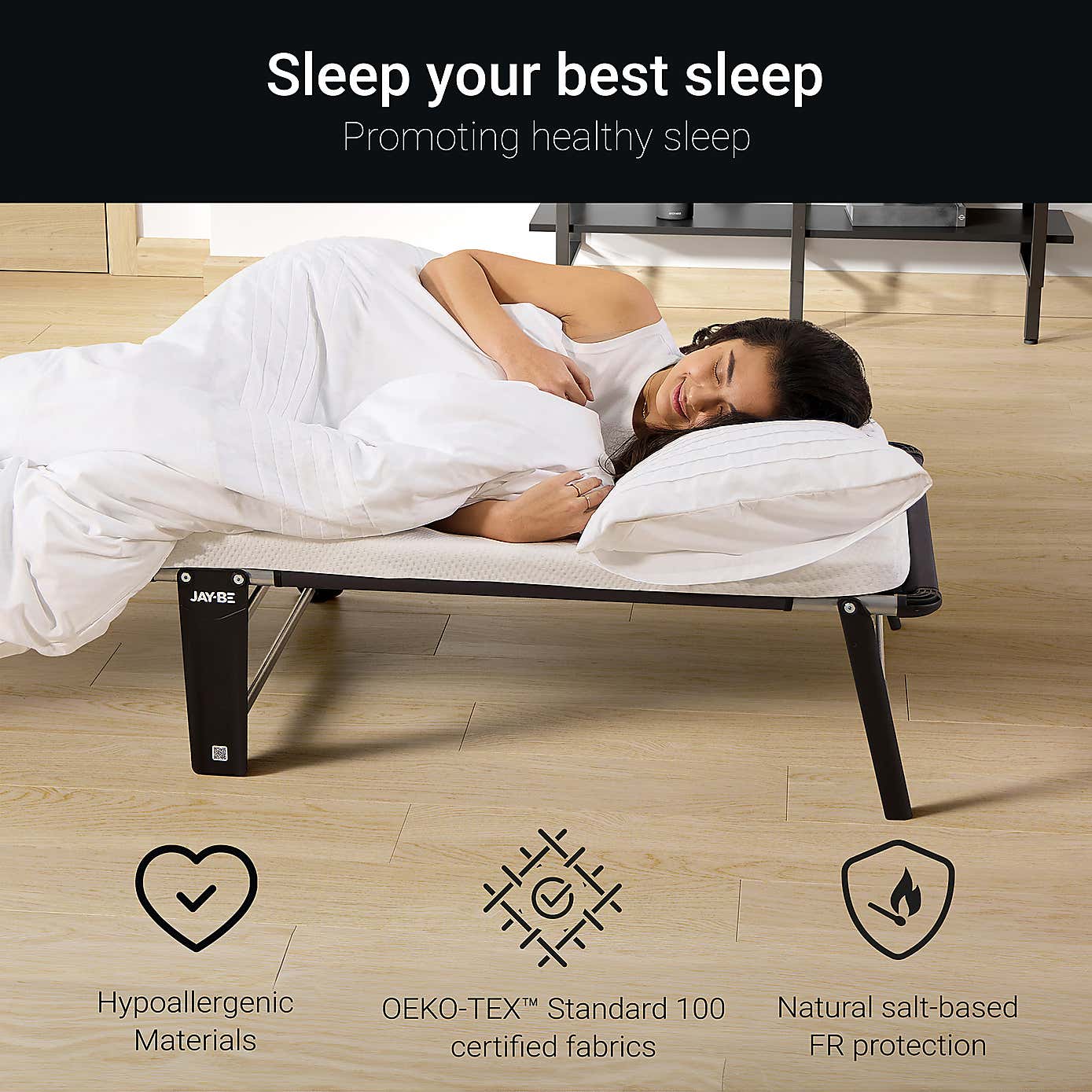 Jay-Be Compact Folding Bed with e-Fibre Mattress