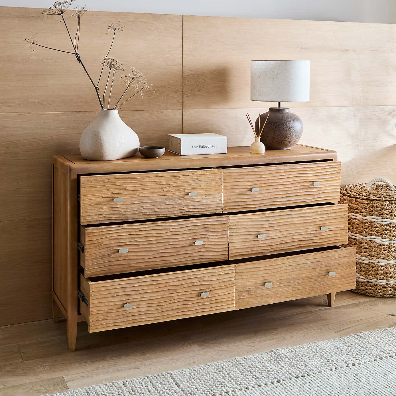 Olsson Hand Carved 6 Drawer Chest