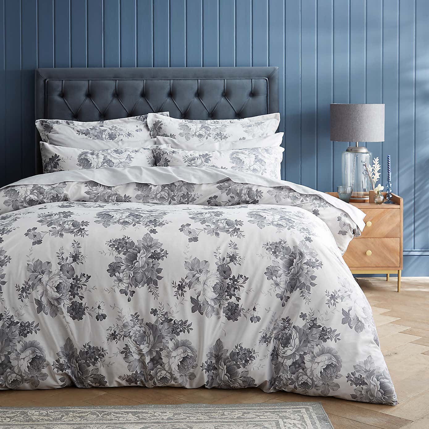 Cassidy Rose Silver Oxford Pillowcase