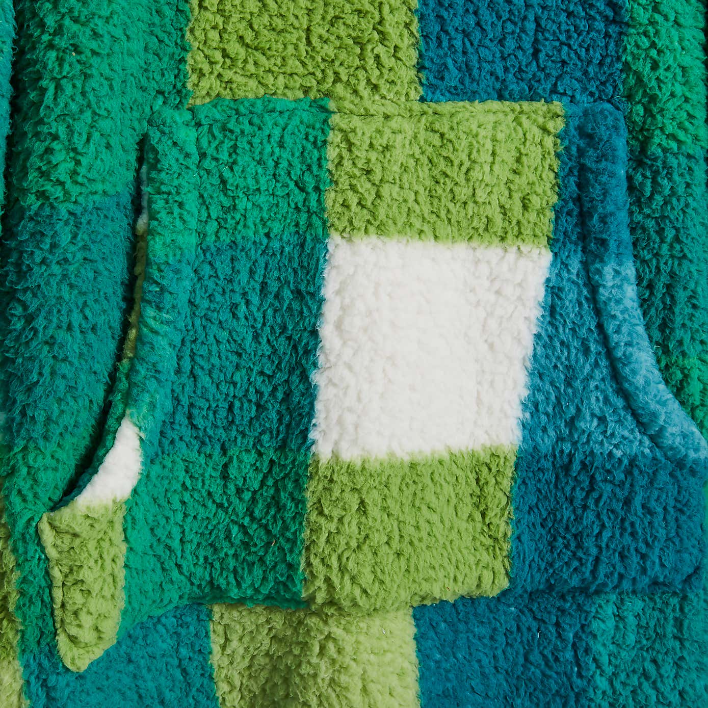 Check Print Oversized Hoodie