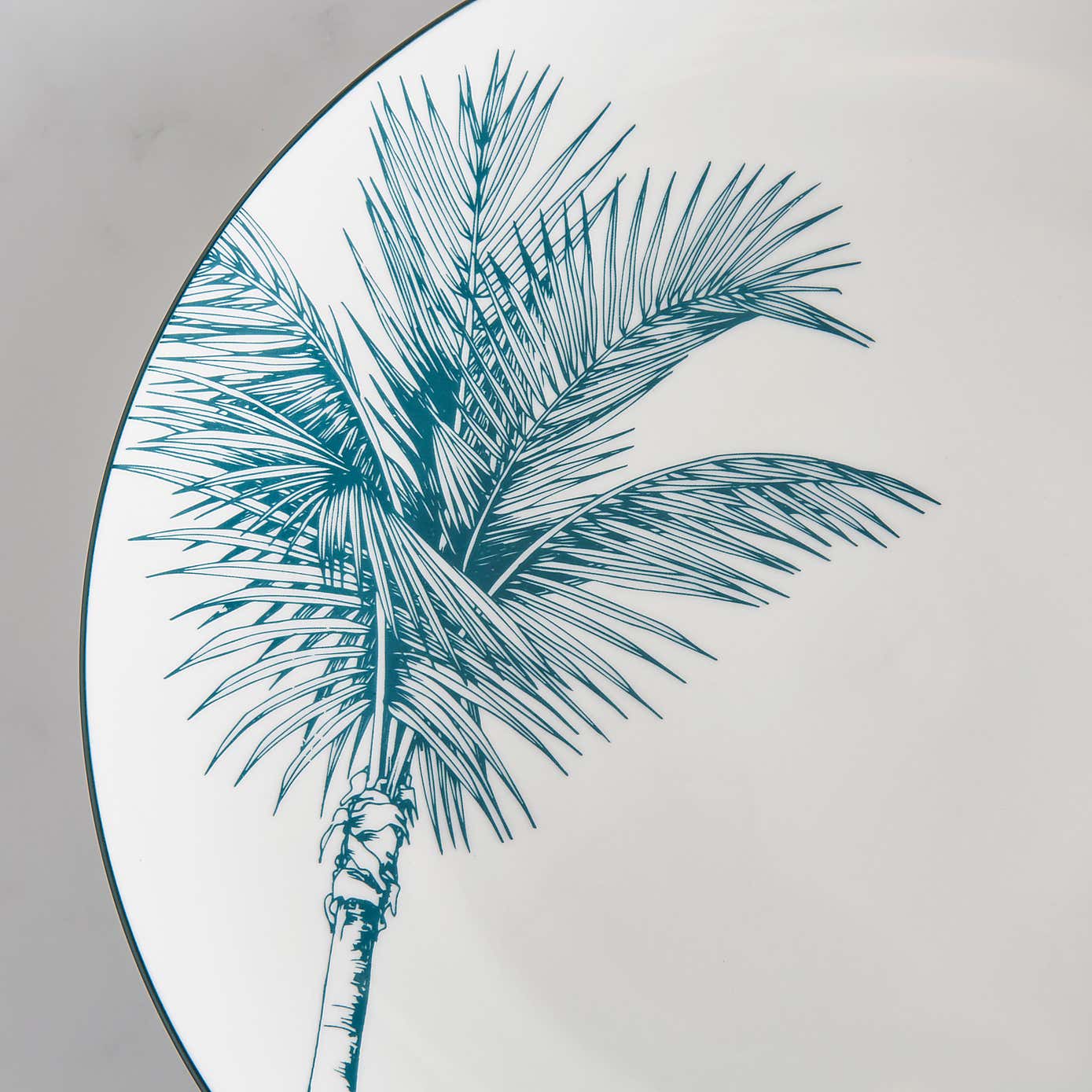 Luxe Palm Dinner Plate