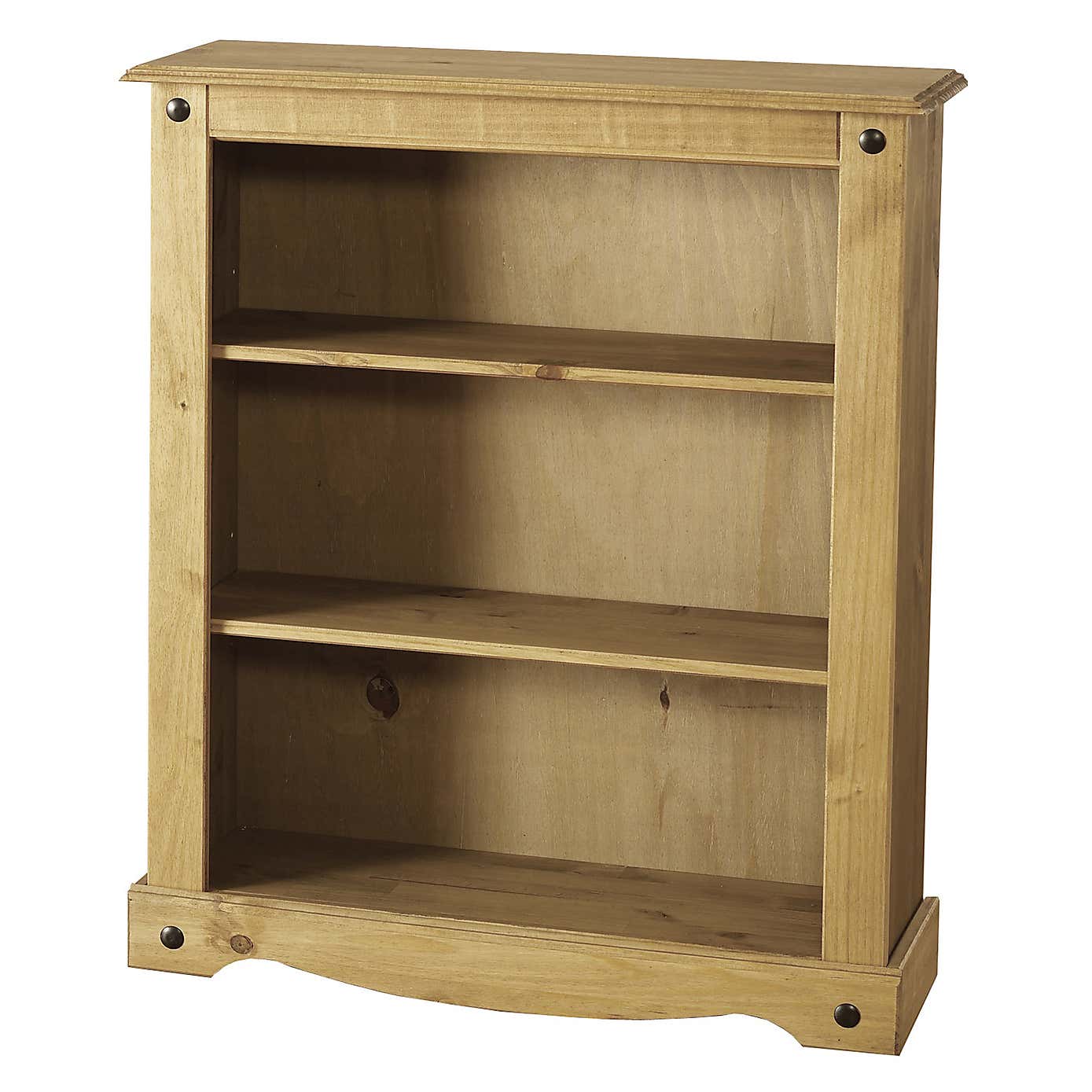 Corona Pine Low Bookcase