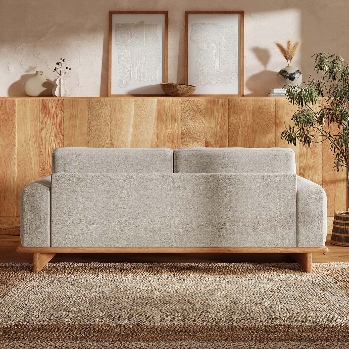 Nook Boucle Texture 3 Seater Sofa