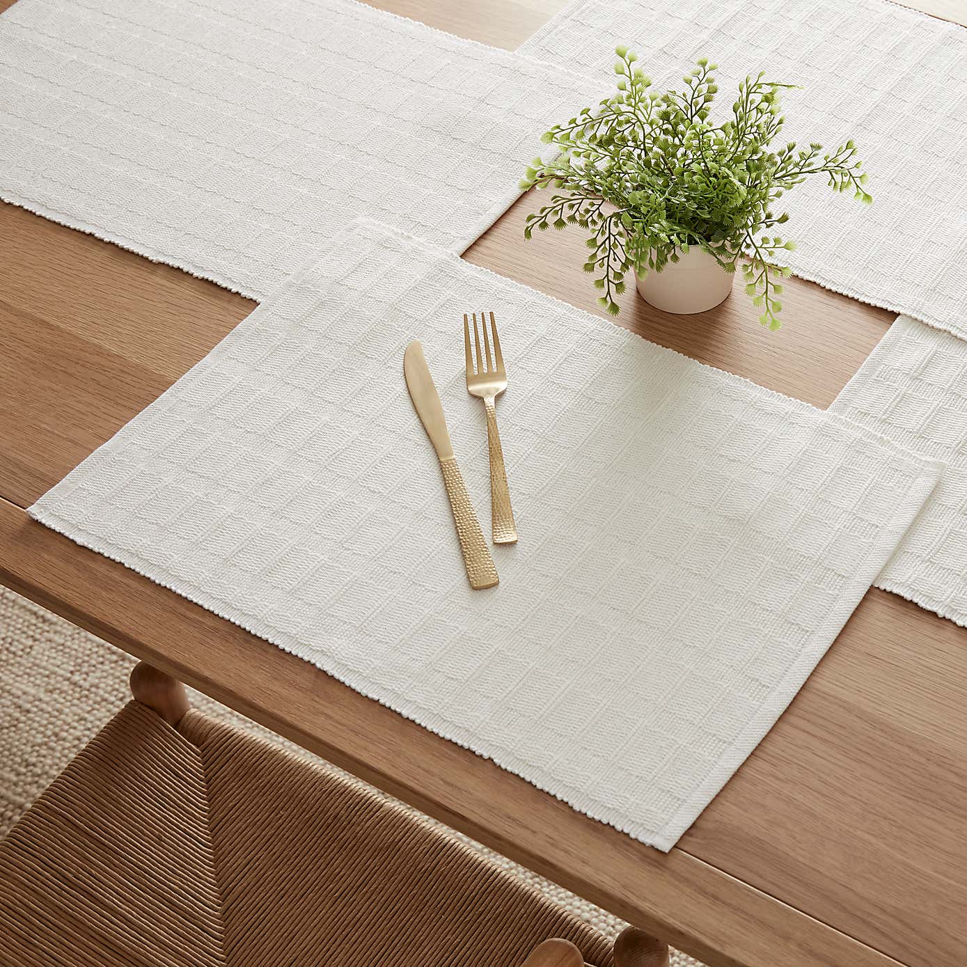 White Cotton Placemat