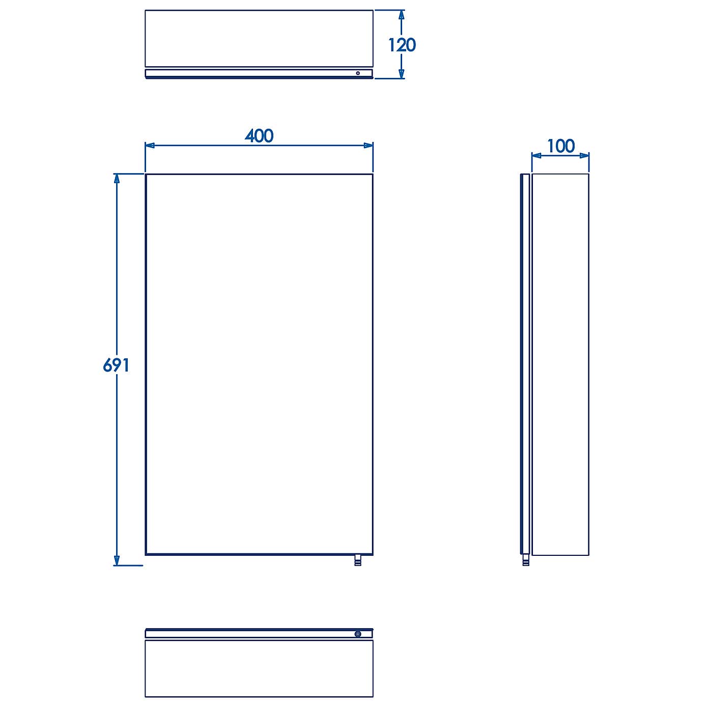 Dawley Matt Black Steel Single Door Cabinet, Matt Black
