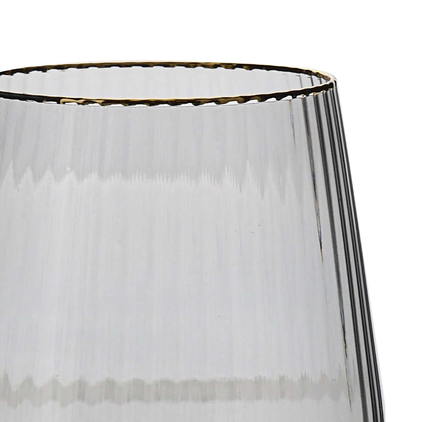 Hestia Set of 2 Tumbler Glasses with Gold Rim