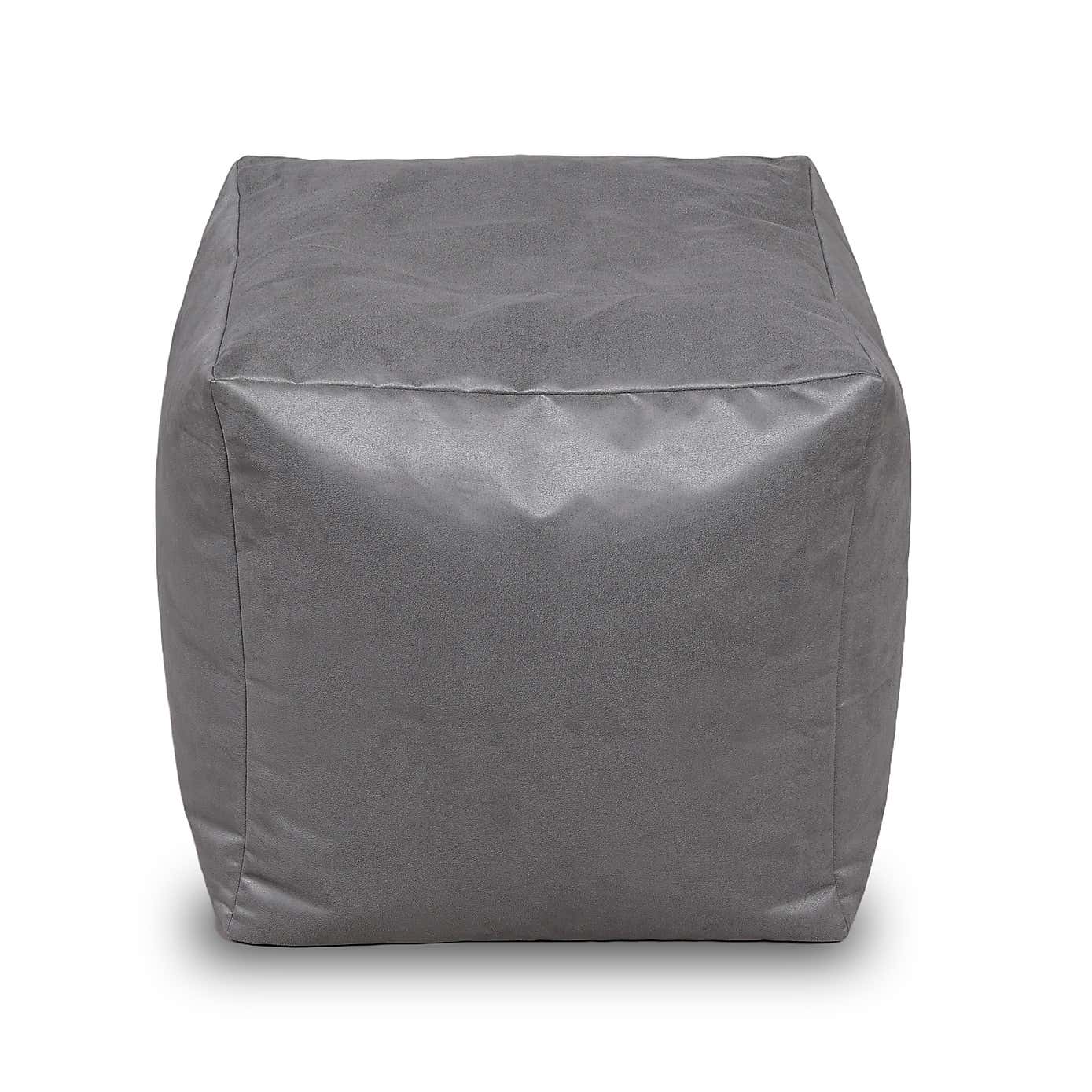 Kaikoo Brushed Faux Suede Beanbag Cube