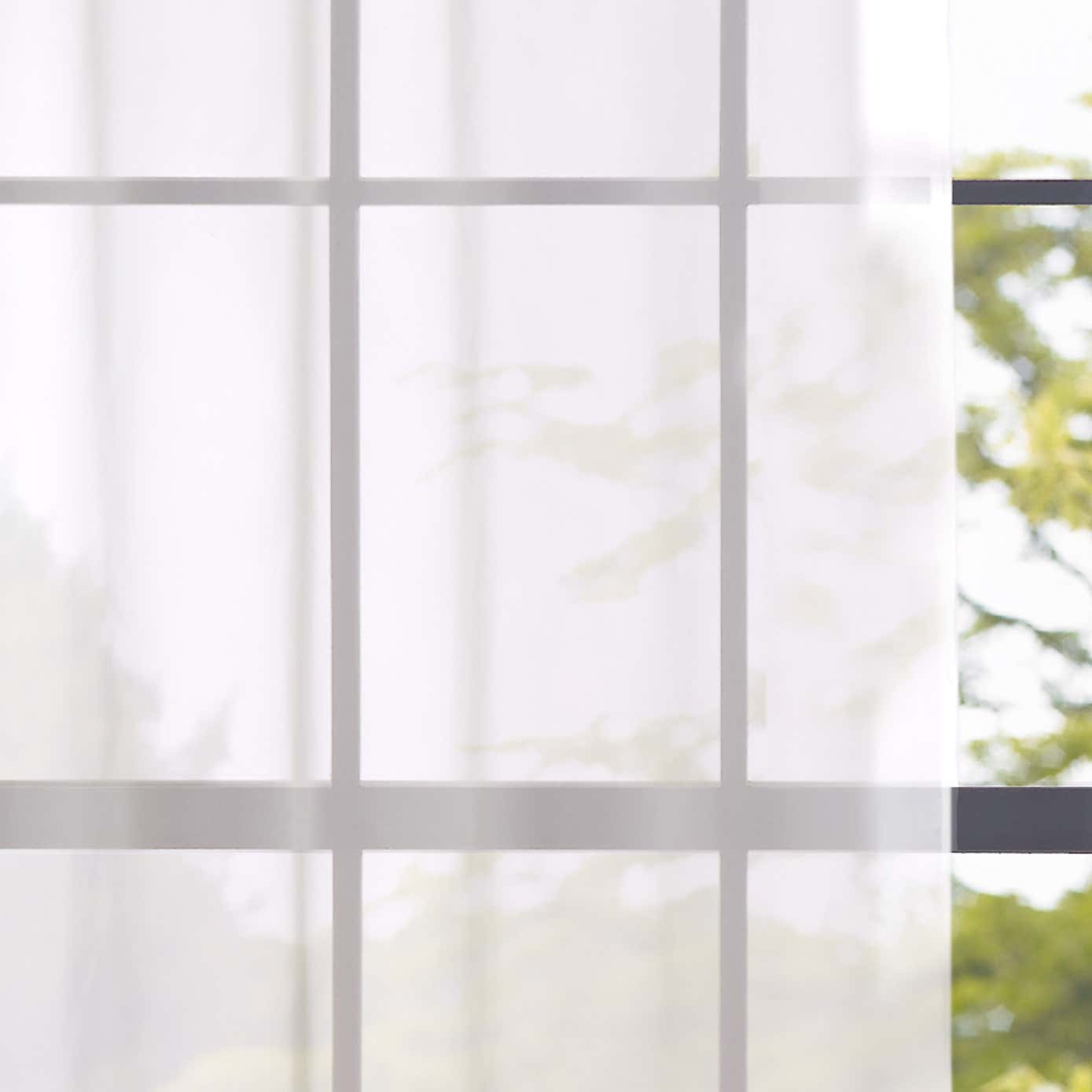 Sheer Elegance Eyelet Single Voile Panel