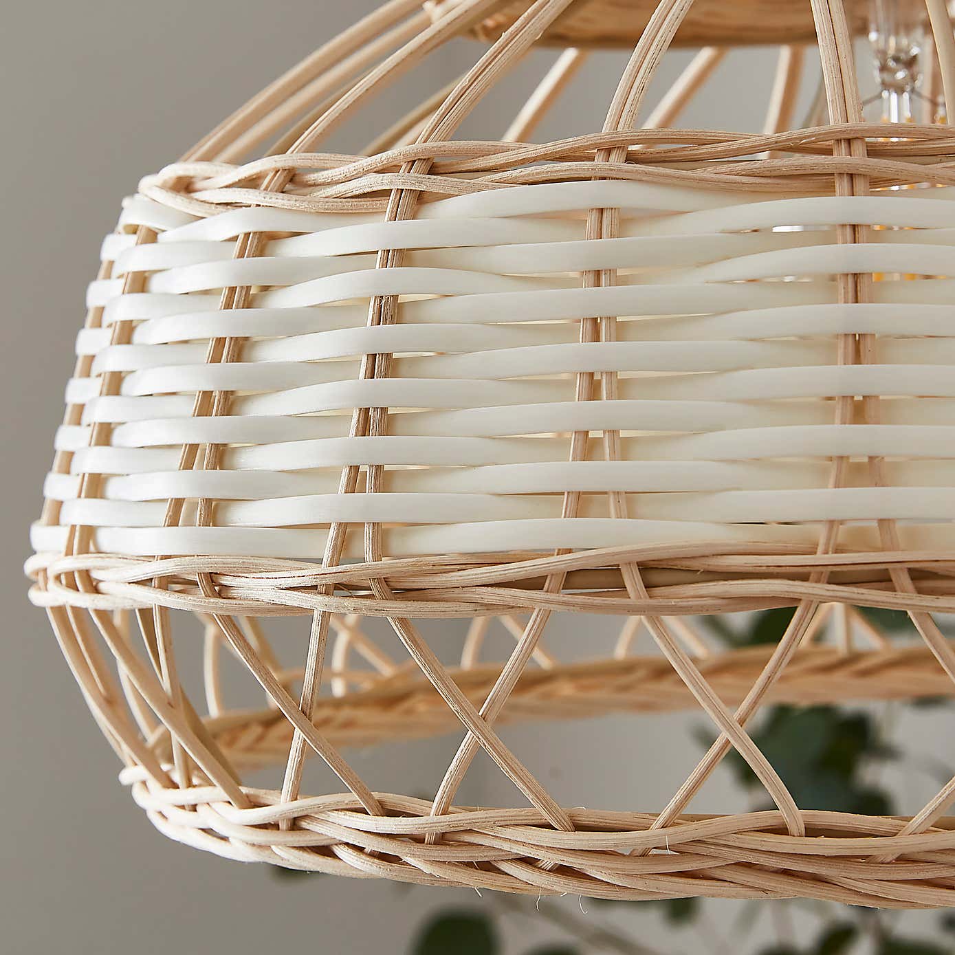 Carmen Rattan Easy Fit Pendant Shade
