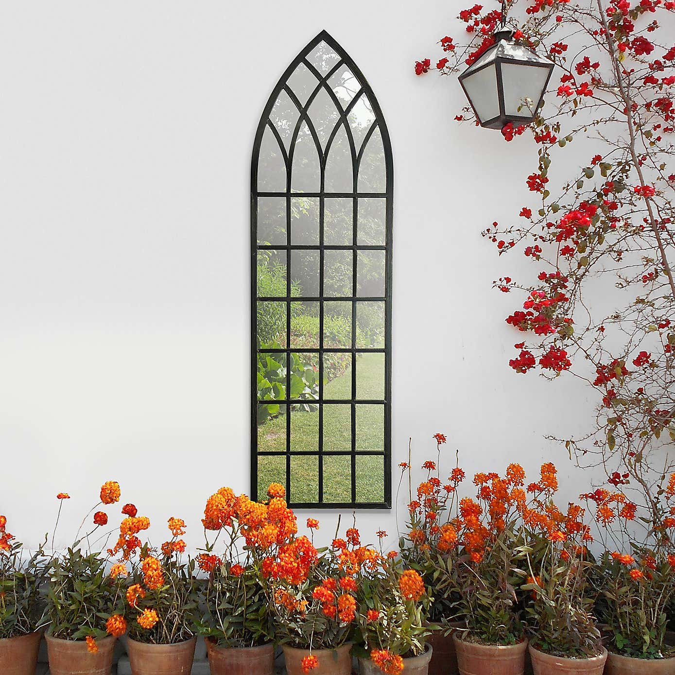 Secret Garden Arched Indoor Outdoor Full Length Wall Mirror