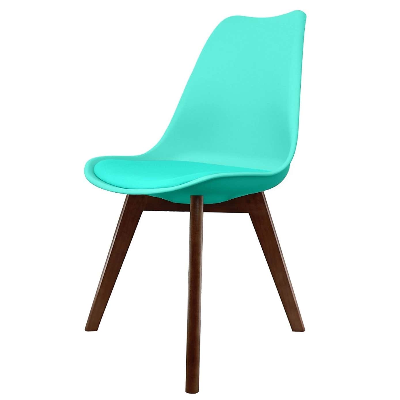 Fusion Living Soho Plastic Dining Chair with Squared Legs