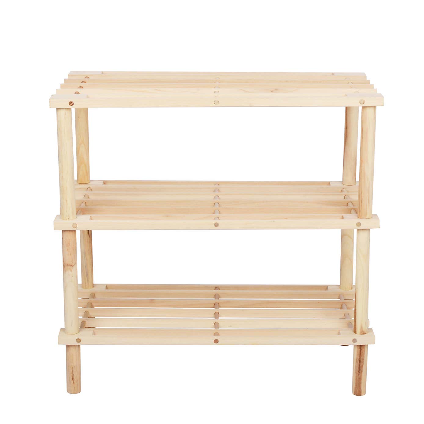 3 Tier Wooden Shoe Rack