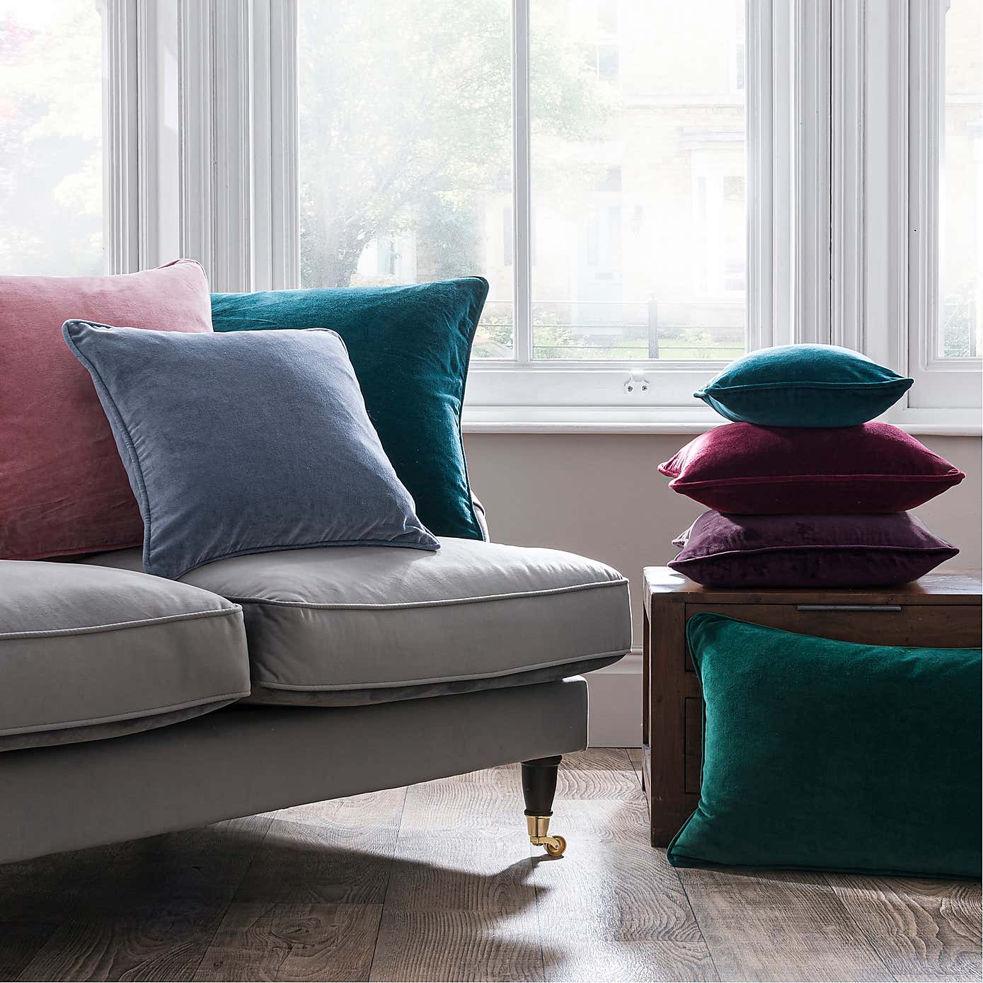 Clara Cotton Velvet Cushion