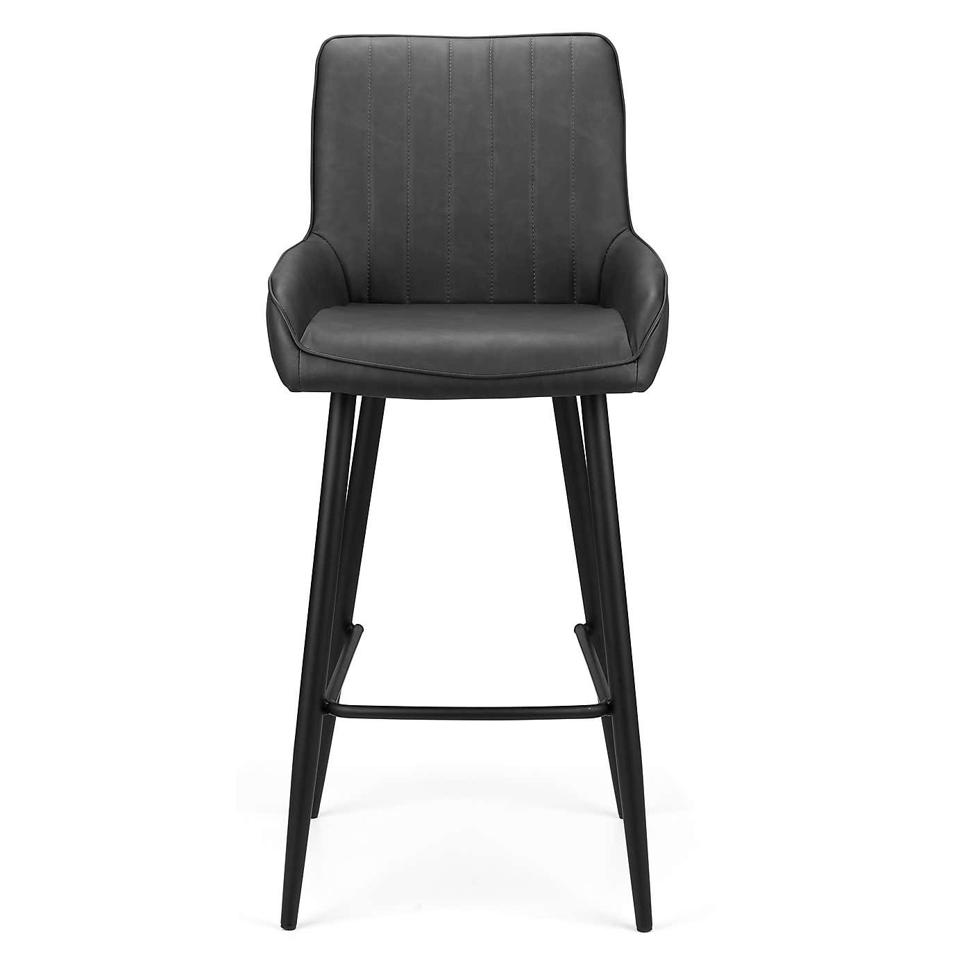 Soho Bar Stool, Faux Leather