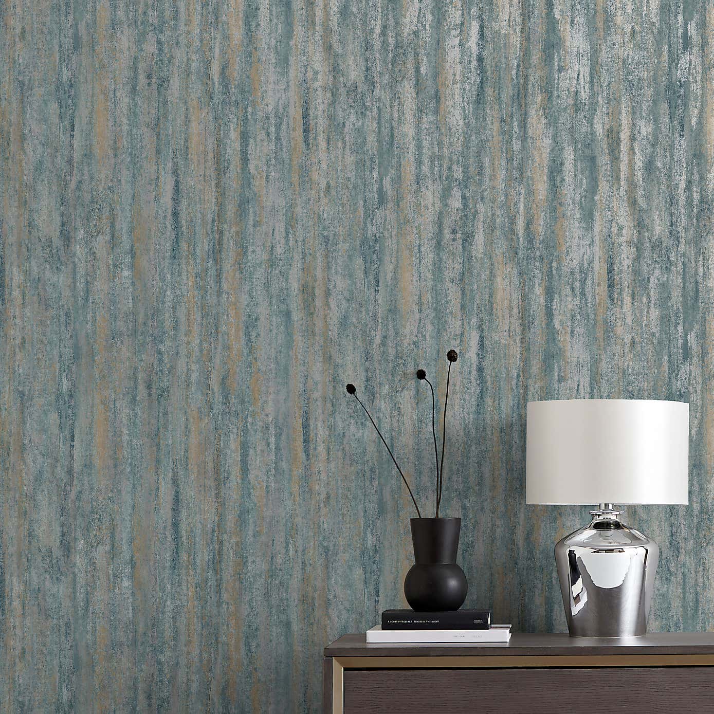 Luxe Textured Stripe Wallpaper