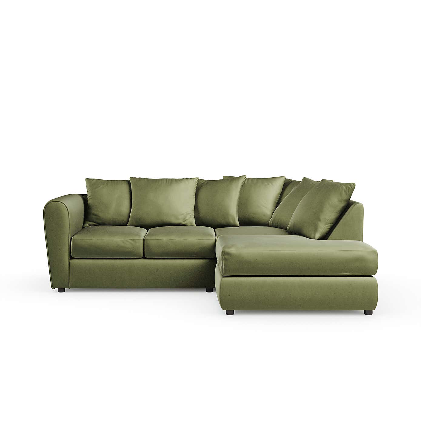 Blake Curved Arm Opulent Velvet Corner Chaise Sofa