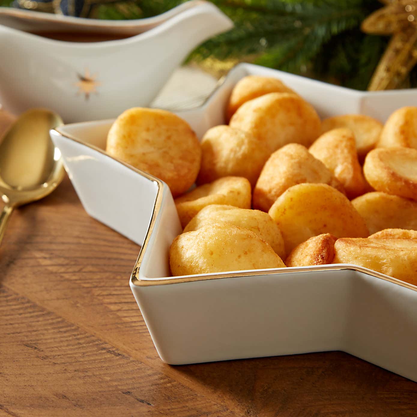 Gold Star Shape Serving Bowl