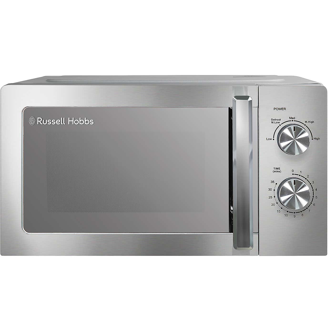 Russell Hobbs Compact 20L Stainless Steel Manual Microwave