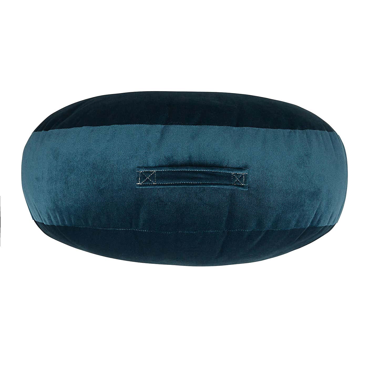 Shiny Velour Blue Floor Cushion