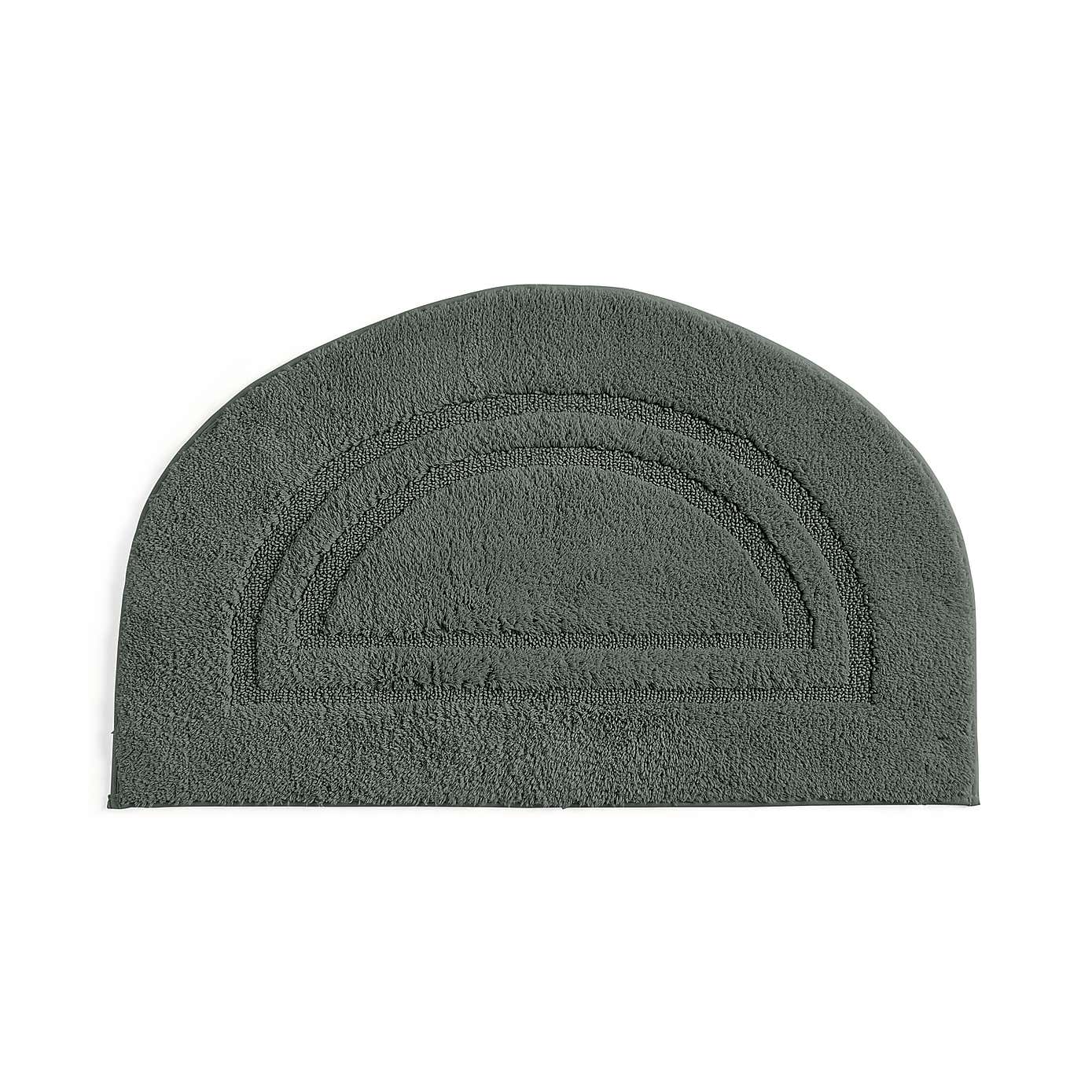 Luxury Cotton Semi-Circle Bath Mat