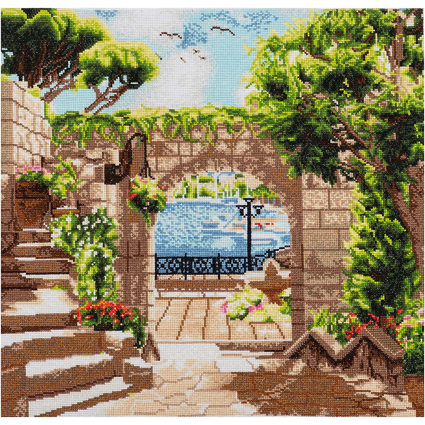 Cross Stitch Extra Large Harbour View