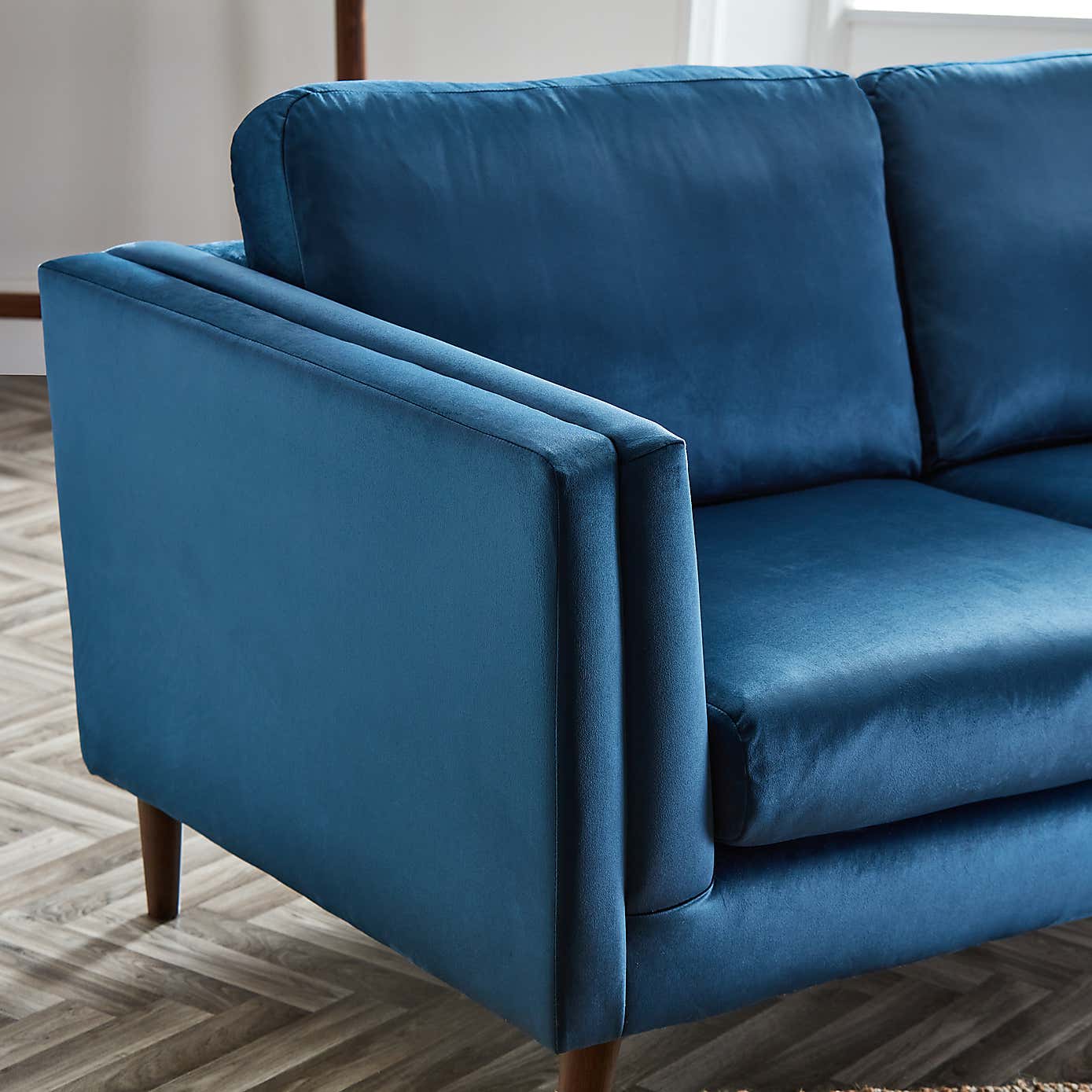 Anton Opulent Velvet 3 Seater Sofa