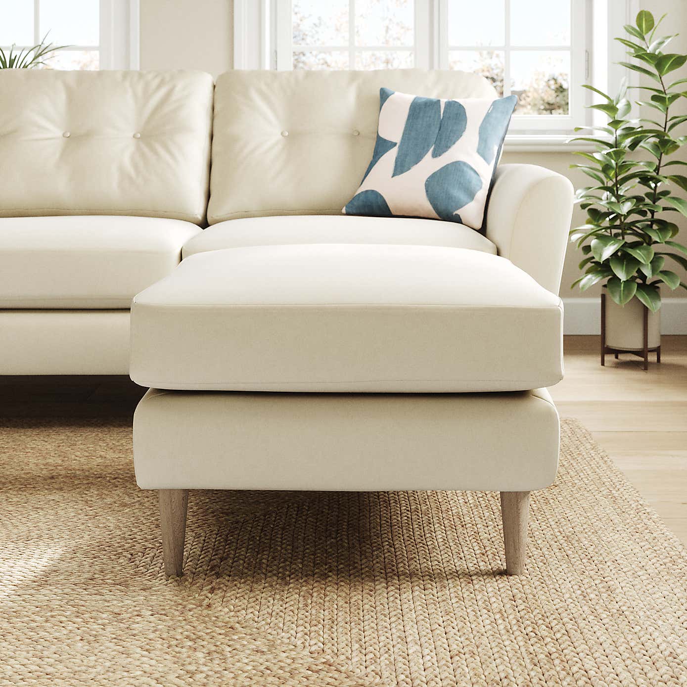 Sven Opulent Velvet Footstool