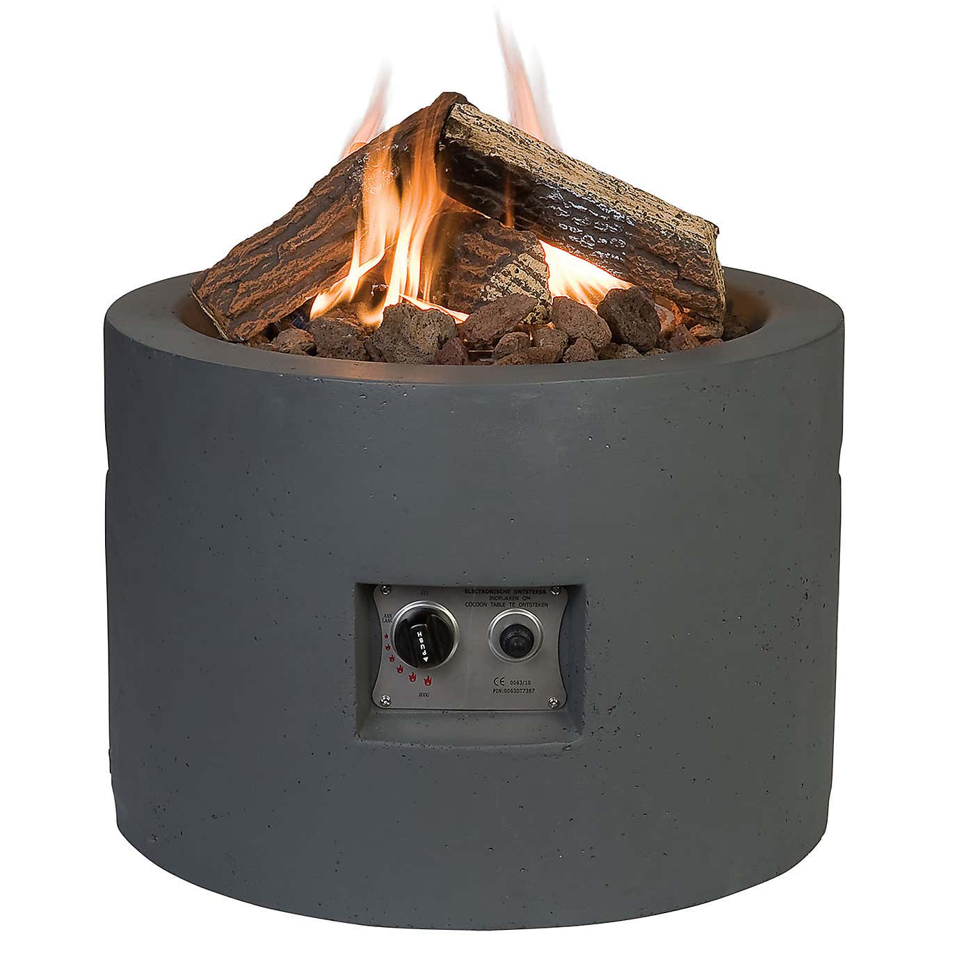Round Grey Fire Pit