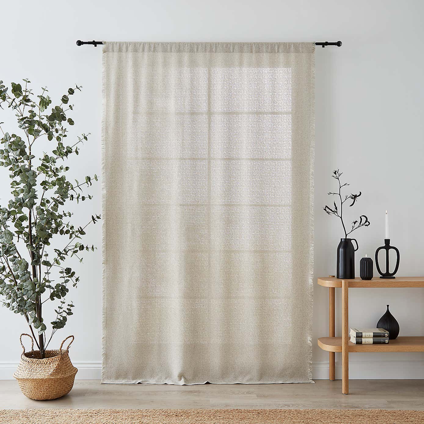 Bondi Raw Edge Slot Top Voile Panel