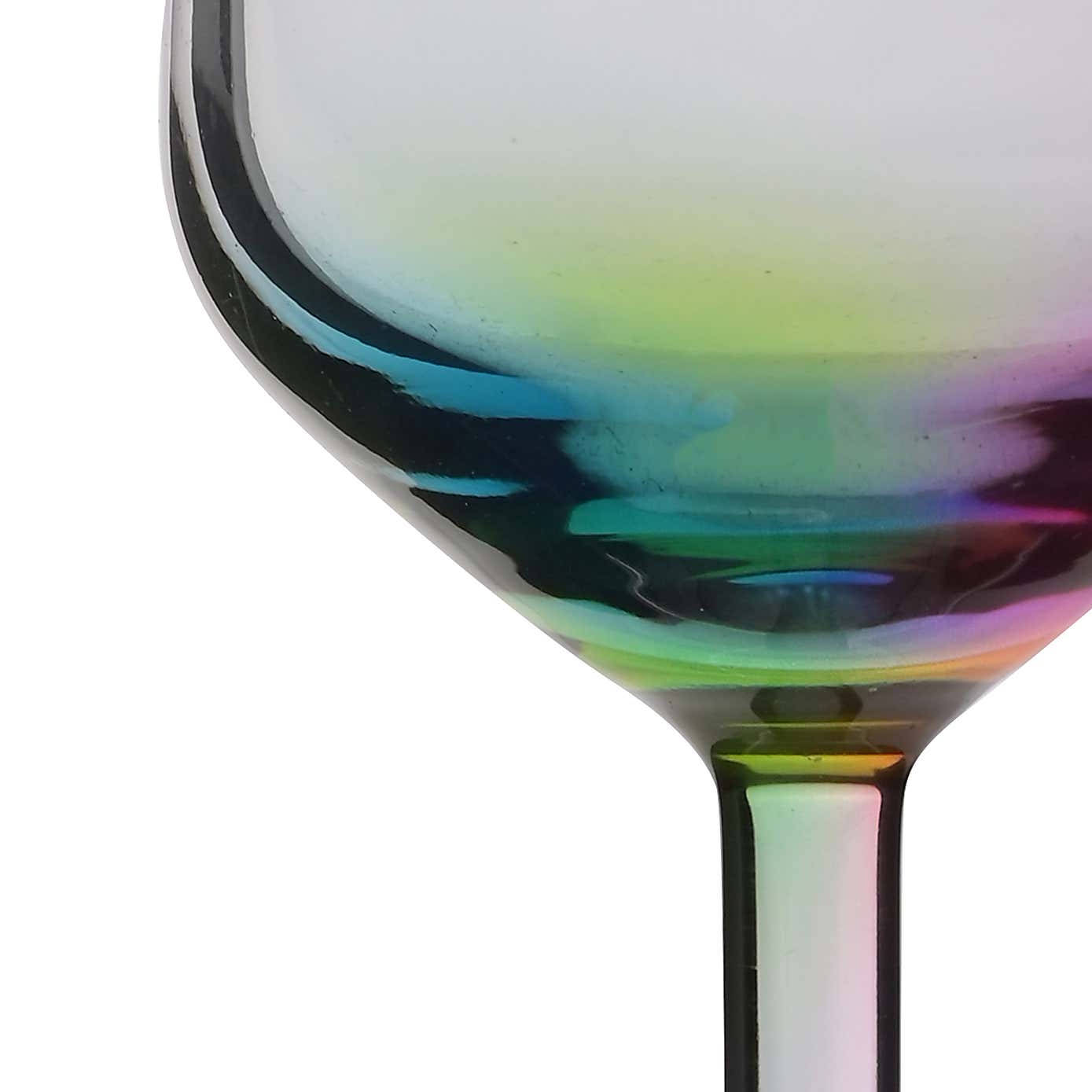 Hestia Set of 2 Rainbow Champagne Glass