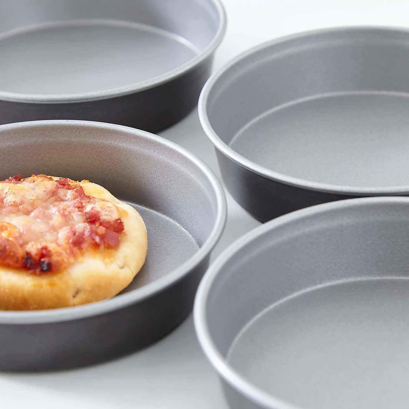 Set of 4 Air Fryer 10cm Round Tins