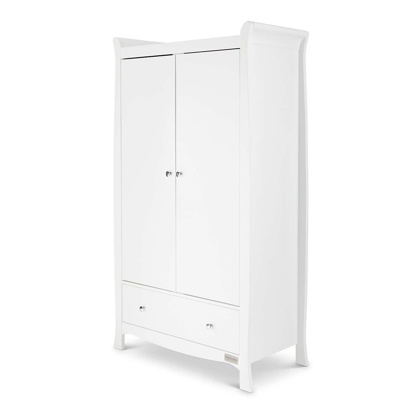 Ickle Bubba Snowdon Double 1 Drawer Wardrobe
