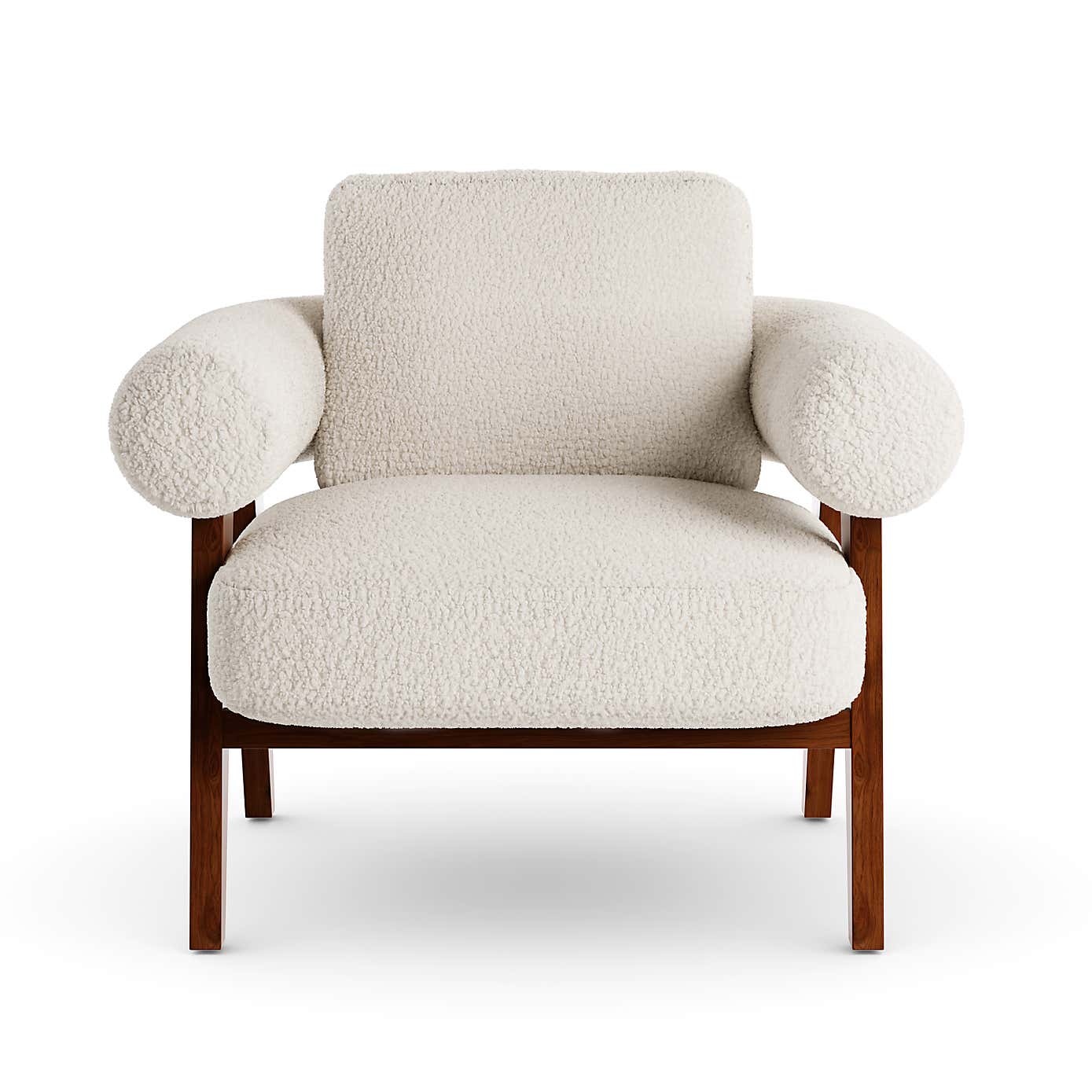 Brynn Cream Borg Accent Chair