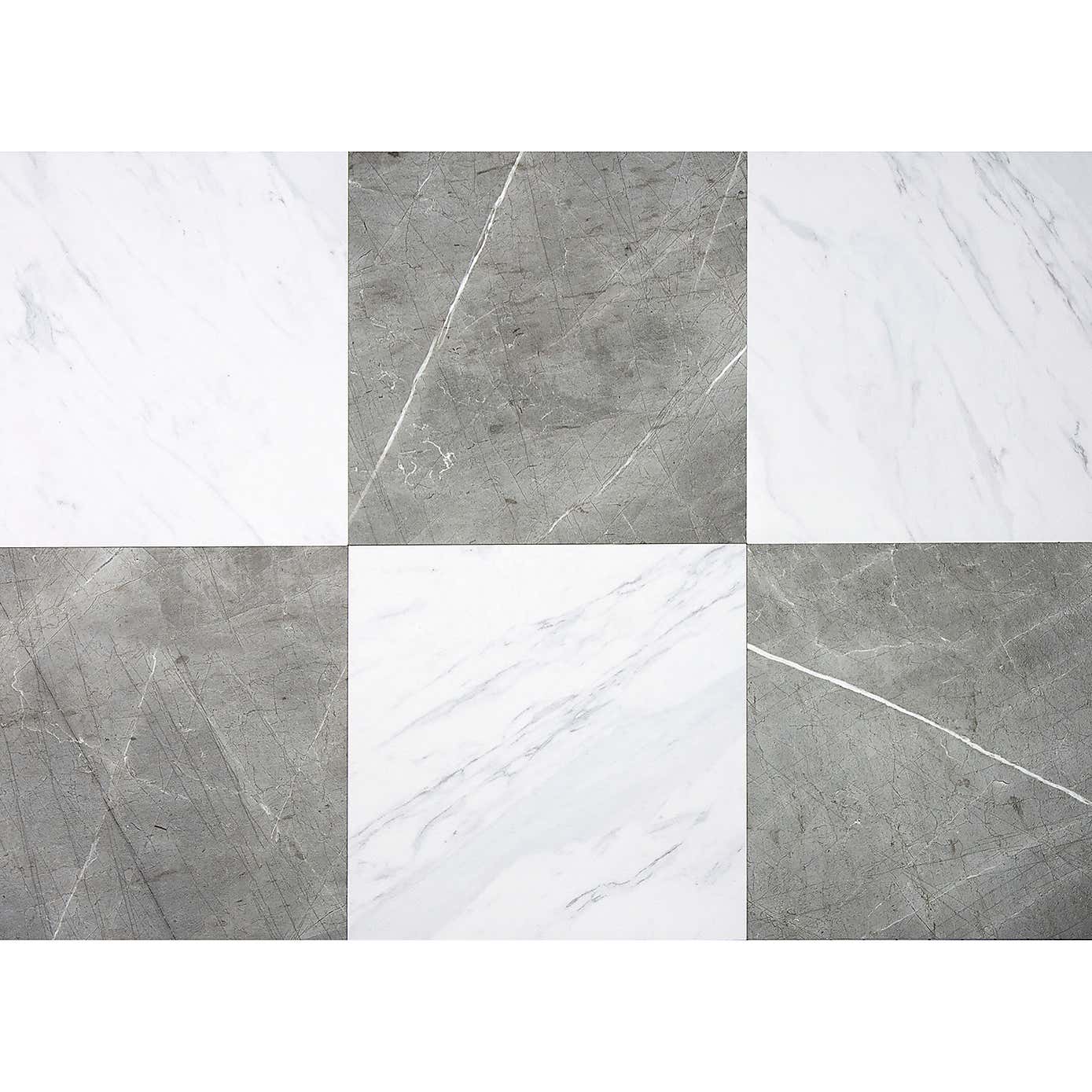 Marble Bonneville Peel and Stick Floor Tiles
