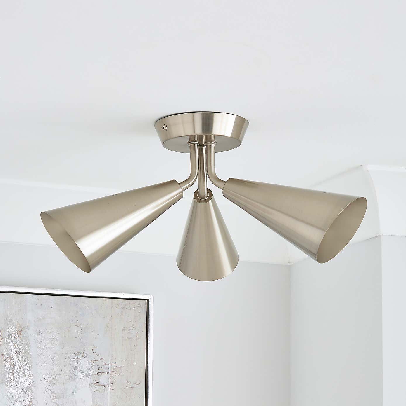 Cone 3 Light Ceiling Fitting